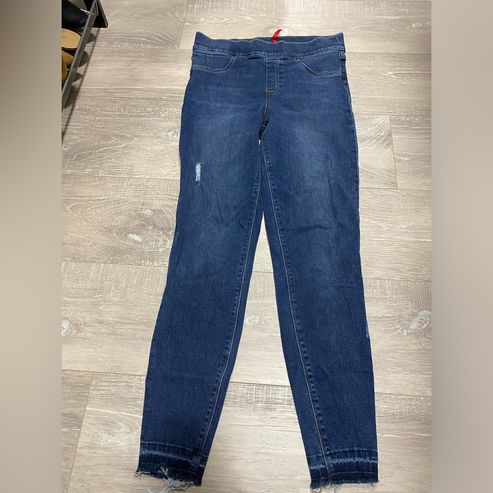 Spanx Jean-ish Ankle Leggings, Denim in very good condition